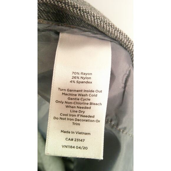 Talbots Women’s Gray Size 10 Skinny Leg Ankle Length Lexington Pant - Picture 7 of 8